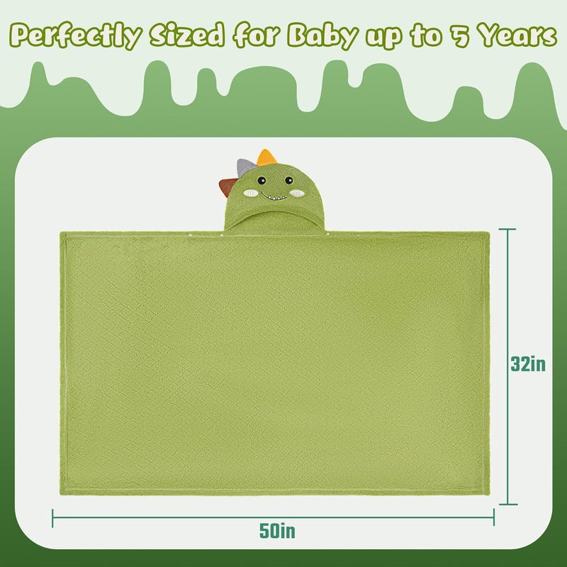 FUBANRAY Toddler Bath Towel Hooded Kids Towels Baby Bath Towels for Boy Girl 0-5 Year, 2-Pack Thick Absorbent Toddler Towels with Hood Kids Bath Towel, Large 50''x32'' Baby Hooded Towel for Kids - Image 2